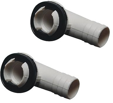 2pcs Air Conditioner Drain Outlet Connector External Unit Drain Hose Connector Elbow Fitting Easy Installation