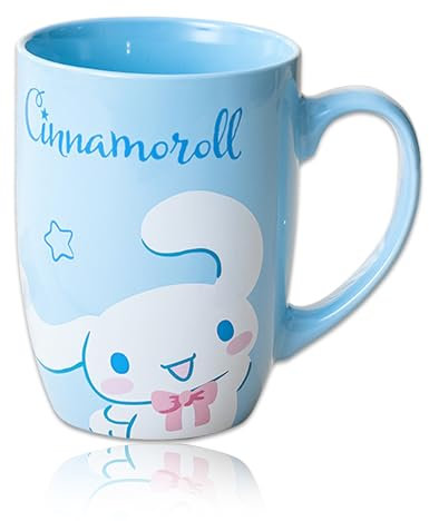 Roffatide Cartoon Cinnamorol Coffee Mugs Ceramic Coffee Tea Milk Cup Office Cup Gift or Souvenir for Christmas Birthday Unique & Super Fun Way of Drinking Your Favourite