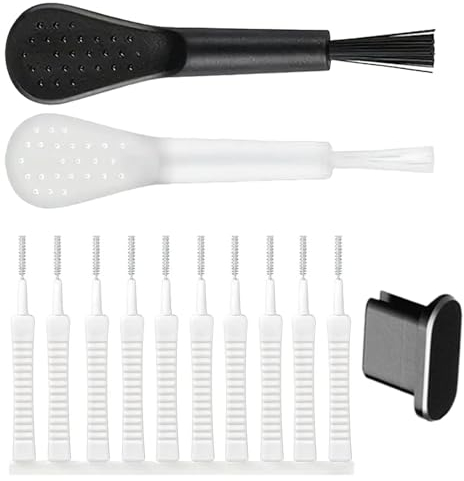 Phone Speaker Cleaning Kit - Anti Dust Phone Port Cleaning Kit | Anti-Slip Charging Port Cleaning Kit | Reusable Cleaning Brush With Soft Bristles | Phone Charging Port Cleaning Kit For Removing Dust,