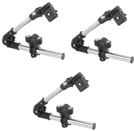 YARNOW 3pcs Outdoor Umbrella Mount Stand Adjustable Bracket for Bike Electric Stroller Umbrella Holder Clamp Connector for Garden Parasol