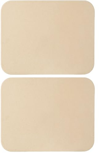 Lot de 2 pierres à pizza rectangulaires robustes en cordiérite pour four et gril, 38,1 x 30,5 cm pour pizza, pain et barbecue