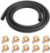 Kit de manguera de gasolina para motocicleta de 6 mm, manguera de gasolina para motocicleta y filtro de combustible, manguera de 1 metro y 10 abrazaderas de manguera, manguera diesel, juego de
