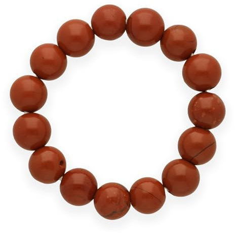 Lebensquelle Plus Mini Kugel Ring | 4mm | Hochwertiger Edelsteinring (Jaspis, rot, 59-61)