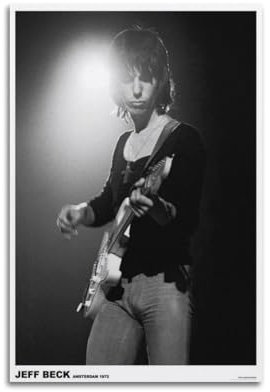 MYSJWLPOT Jeff Beck-Poster mit Gitarristen-Motiv, dekoratives Gemälde, Leinwand, Wandposter und Kunstdruck, moderne Familienschlafzimmer-Dekoration, Poster, 20 x 30 cm