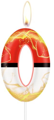 Cartoon Geburtstagskerze, Anime Nummer 0 Kerzen für Kuchen, Mädchen Jungen Geburtstagsdekoration, Anime Motto Party Dekoration, Cartoon Candle Cake Toppers für Mädchen Jungen Geburtstag Party