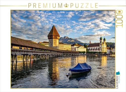 Puzzle · Luzern | Kapellbrücke · 1000 Teile · Lege-Größe 64 × 48 cm · CALVENDO Puzzle