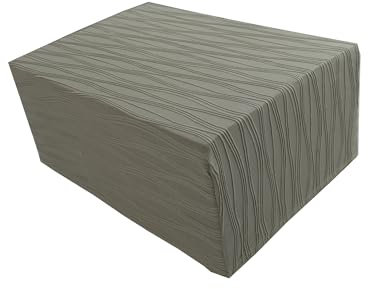 ZeugLung Housse de protection rectangulaire pour tabouret ottoman, housse de protection pour tabouret, housse de repose-pieds, motif ondulé, 60 x 40 cm