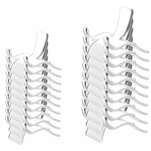 Mshan 20 Stück Transparentes Acryl Display Halter Acryl Präsentationsständer-Set Kunststoff Display 5 cm und 3,8 cm Größe für Stein Edelsteine Kristallen Medaillen Mineral Achat Rock