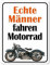 Magnet - ECHTE MÄNNER Fahren Motorrad - MN09 Kühlschrankmagnet 3D