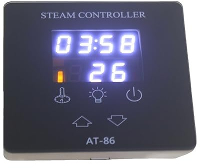 ZADCCS Sauna-Dampfgerät, AT-Serie Dampfbadgenerator AT-86 Controller, intelligente elektrische Heizungsausrüstung Für die Sauna zu Hause