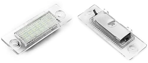 2pcs Car LED License Number Plate Lights Lamp Canbus Compatible For Passat | License Plate Lamp 6000K Error Free Compatible For Volkswagen Passat B5.5 B6 Golf Plus MK5 Transporter T5 Caddy Touran