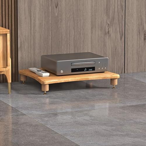 Mobile Stereo Hi Fi Rack Hifi Armadietto Rack Audio Alto Porta TV Angolare Mobile, Scaffalature Audio-Video MultiTier Audio, per Casa Ufficio Negozio(Yellow,10cm/3.9in)