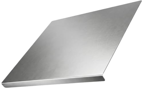 ROVENLIFEGO 304 Stainless Steel Chopping Board 40x30cm | Steel Kitchen Cutting Board Worktop Protector, Easy Clean Metal Chopping Board for Meat Vegetable Baking Pastry