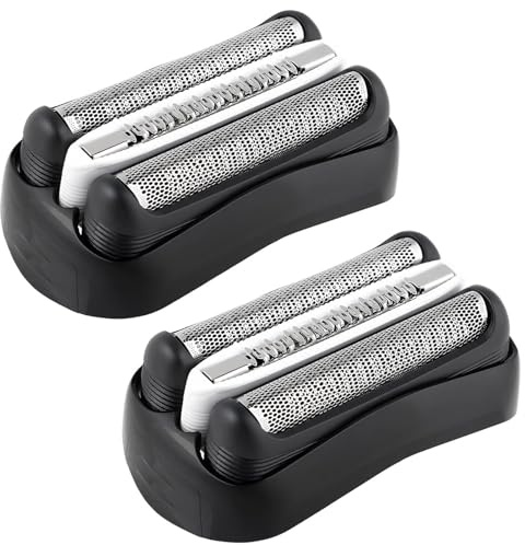 2 Stück 32B Rasierköpfe Kompatibel mit Braun Series 3, Elektrischer Ersatzkopf für Series 3 3010S 3020S 3030S 3040S 3050CC, Ersatzscherteil Rasierer Herren Zubehör Geschenk