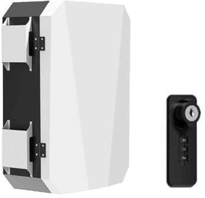Wallbox EV Electric Car Charger Weather Protection Box Cover Weatherproof Protector Case, with Combination Lock, Wall Charging Station Lock Box , Indoor Outdoor, Wall / Holder(White wall-mounted)