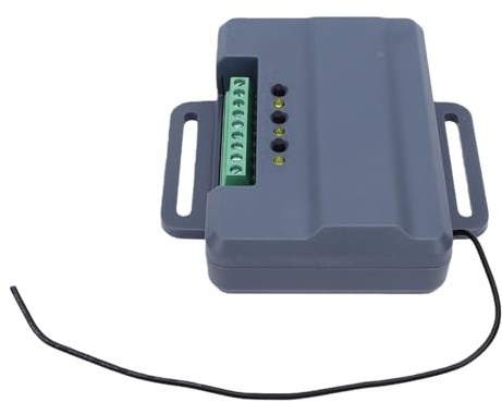 Eujgoov Receptor Universal para Abridor de Puerta de Garaje, 3 Canales, 433 MHz, Mando a Distancia con Código Variable y Alcance de 250 Pies para y Modelos Compatibles