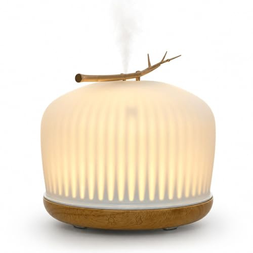 Zen’Arôme Origin-Diffusor für ätherische Öle – Ultraschall-Kalt-Aromatherapie-Diffusor – elektrischer Diffusor für Heimparfüm – multifunktional, stimmungsvolle LED-Beleuchtung, leise und schick