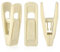 Tinfol Samt Kleiderbügel Clips, 24 Pack Beige Hosen Samt Clips, Kleiderbügel Clip, Starke Finger beflockt Clips Perfekt für den Einsatz mit Slim-line Kleiderbügel Samt
