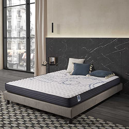 Naturalex - PerfectSleep - Matratze 160x200 cm - Kaltschaummatratze 160x200 cm H2 - Matratze 160x200 15 cm Hoch - Öko-tex Zertifiziert - Latex Blue 7 Zonen