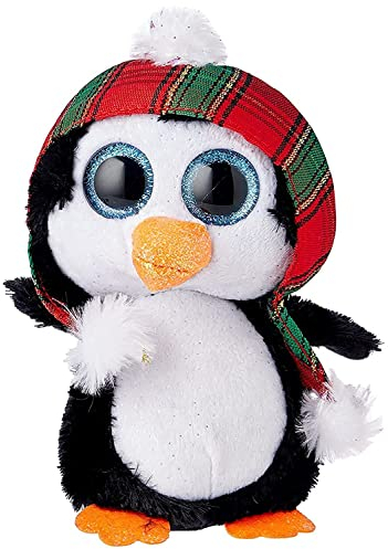 TY- Beanie Boo's-Peluche Cheer Le Pingouin 15 cm, TY36241, Noir/Blanc