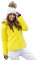 BOLF Damen Winterjacke Skijacke Snowboardjacke Schneejacke mit Kapuze Schneefang Bündchen Winddicht Wasserdicht Atmungsaktiv Outdoor Sport Style HH012 Gelb M [D4D]