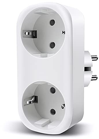 Intelligente WiFi Smart Mini Plug Spina Compatibile con Google Home/Amazon Alexa/IFTTT,TECKIN Controllo Remoto Funzione di Temporizzazione Presa Wireless per iOS Android App