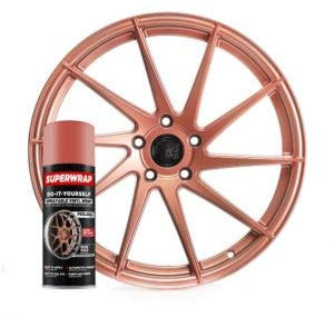 ITC International Tool Company Superwrap Vinyl Spray Paint Wrap For Alloys Badges Calipers And Mirrors 325ml (Rose Gold)