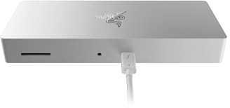 Razer Thunderbolt 4 Dock for Mac - 10 Ports in One - Dual 4K or Single 8K Video - Windows, Mac, and Thunderbolt 3 Compatible - Mercury White