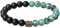 COAI Geschenkideen Unisex Glücksarmband aus Mattem Onyx und Afrikanischem Türkis mit Buddha Kopf Charm