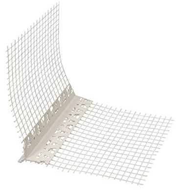 5x Handelskönig Tropfkantenprofil je 200 cm = 10 lfdm Tropfkante Profil PVC mit Gewebe
