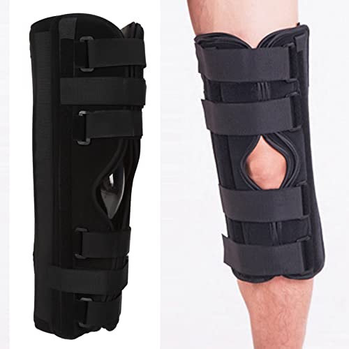 Rodillera, Soporte de Rodilla con 3 Paneles Ajustables, Inmovilizador de Pierna de Rodilla para Esguinces, Dislocaciones, Lesiones, Estabilizador de Rodilla para Hombres Y Mujeres(XL)