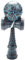 Hbaebdoo Spielzeug Aussen Sports Kendama Spielzeug Ball Kinder und Erwachsene Aussen Ball Sportarten Riss Buchen Buntes Design Schwarz und Blau