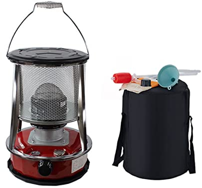 FEAW Große Petroleumheizung Heizer,Petroleumofen für Innenräume,Ohne Strom Petroleum Heizer,Petroleumheizung mit Löschautomatik,für Outdoor Camping,4.6L