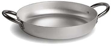 PARDINI - Cacerola profesional de 3 mm, de aluminio, diámetro 24 cm, altura 5,5 cm, 2 asas