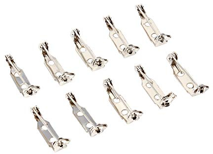 Ejoyous 50PCS Sicherheitsnadeln für Broschen Verschluss Rückseite, Broschen Pins Stangennadeln Rückseite Ansteckern für Namenschild Hochzeitsanstecker Schmuckherstellung (20 mm)