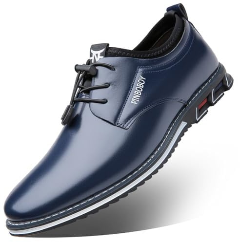 Mocasines Clásicos Zapatos Hombre Vestir Traje Zapatos de Cordones Oxford Derby para Boda Trabajo Party