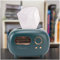 Dpofirs Retro-Radio-Tissue-Box-Halter, Kosmetiktuch-Box-Abdeckungs-Halter, Fashional Cute Radio Shaped Vielseitige Kosmetiktuch-Box-Abdeckung für Badezimmer, (Grün)