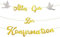 WOOXDYUK Alles Gute zur Konfirmation Girlande, Dekoration Kommunion Partybanner Papier Taufe, Goldene Girlande zur Konfirmation - Dekoration für Mädchen Jungen, Hochzeit