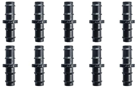 GASMIS 10 Stück Geradeverbinder für 16mm Tropfschlauch, Perlschlauch, Steckverbinder für Bewässerung System