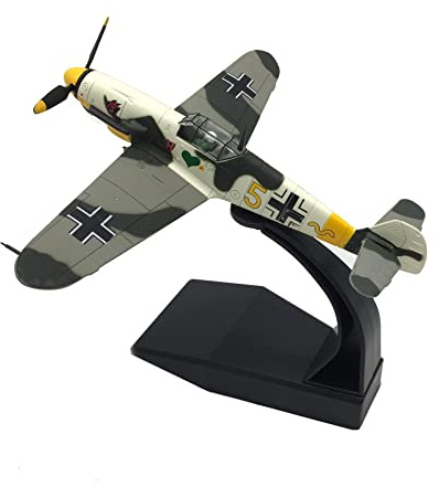 zalati Kampfflugzeug 1:72 Kampfflugzeug mit Display-Ständer Halter für Deutschland Kolbenmodell BF-109 Flugzeug Dekor Geschenke Spielzeug ab 14 Jahren