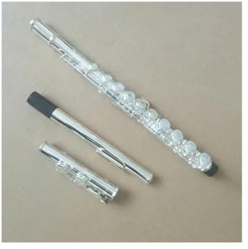 Excelente Flauta De Tono C Con Orificio Abierto De 16 Agujeros Chapado En Plata Y Cobre Blanco Con Llave E Flauta Travesera para Principiantes