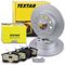 TEXTAR Bremsenset Hinterachse inkl. Bremsscheiben hinten Ø 253 mm voll und Bremsbeläge hinten Kompatibel mit AUDI A3, SEAT LEON, TOLEDO, SKODA OCTAVIA, VW BEETL, CADDY, GOLF, JETTA, SCIROCCO