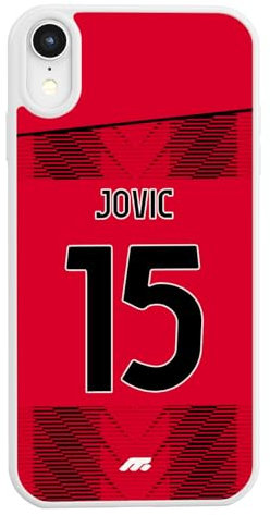 MYCASEFC Coque Football Luka Jović Milan Personnalisée Vivo X51. Housse de Football pour Smartphone pour Les Fans de Football - Idée Cadeau - Design de qualité supérieure.