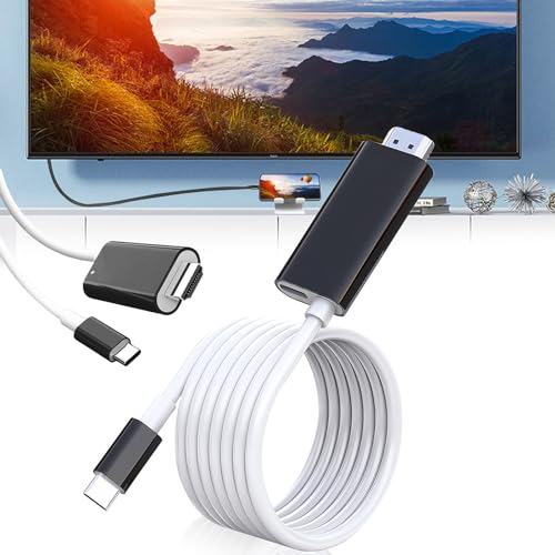 Cable convertidor USB tipo C a HDMI compatible con Nintendo Switch: cable convertidor portátil para el modo TV Dock a NS, Steam Deck, smartphones, PC, apto para viajes, 4K, 2 m