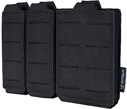 IDOGEAR Taktische 5,56 mm Magazintasche und doppelte 9 mm Magazintasche Sets Open Top Schnellverschluss MOLLE Kompatibler Magazinträger