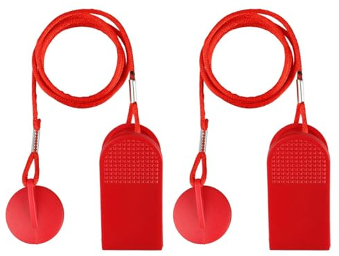 Tiardey 2Pcs Safety Key Treadmill Emergency Stop Universal Magnet Safety Key