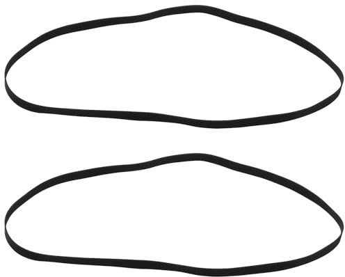 Create idea 2 Pezzi Di Cinghia Di Registrazione In Gomma Nera Per Giradischi Grammofonici Cintura Per Giradischi Cintura Di Ricambio Per Fonografo 190mm Lunghezza Piegata 5mm Larghezza