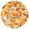 Aufkleber Pack 50 verlockende Lebensmittel Brot Aufkleber Handyhülle, Gepäck, Geschenkbox, Mittagskasten, Wasserbecher, Geburtstagsparty wasserdichte Aufkleber