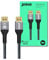 Prevo DisplayPort 1.4 Cable, 2m, 8K@60Hz Support, Braided, Gold-Plated Connectors, Black & Grey