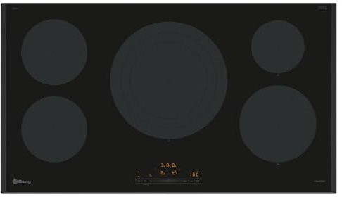 Balay - Placa de Inducción, 90 cm De ancho, 5 Zonas, 11 Niveles, Zona 32 cm, Negro, 3EB997LH